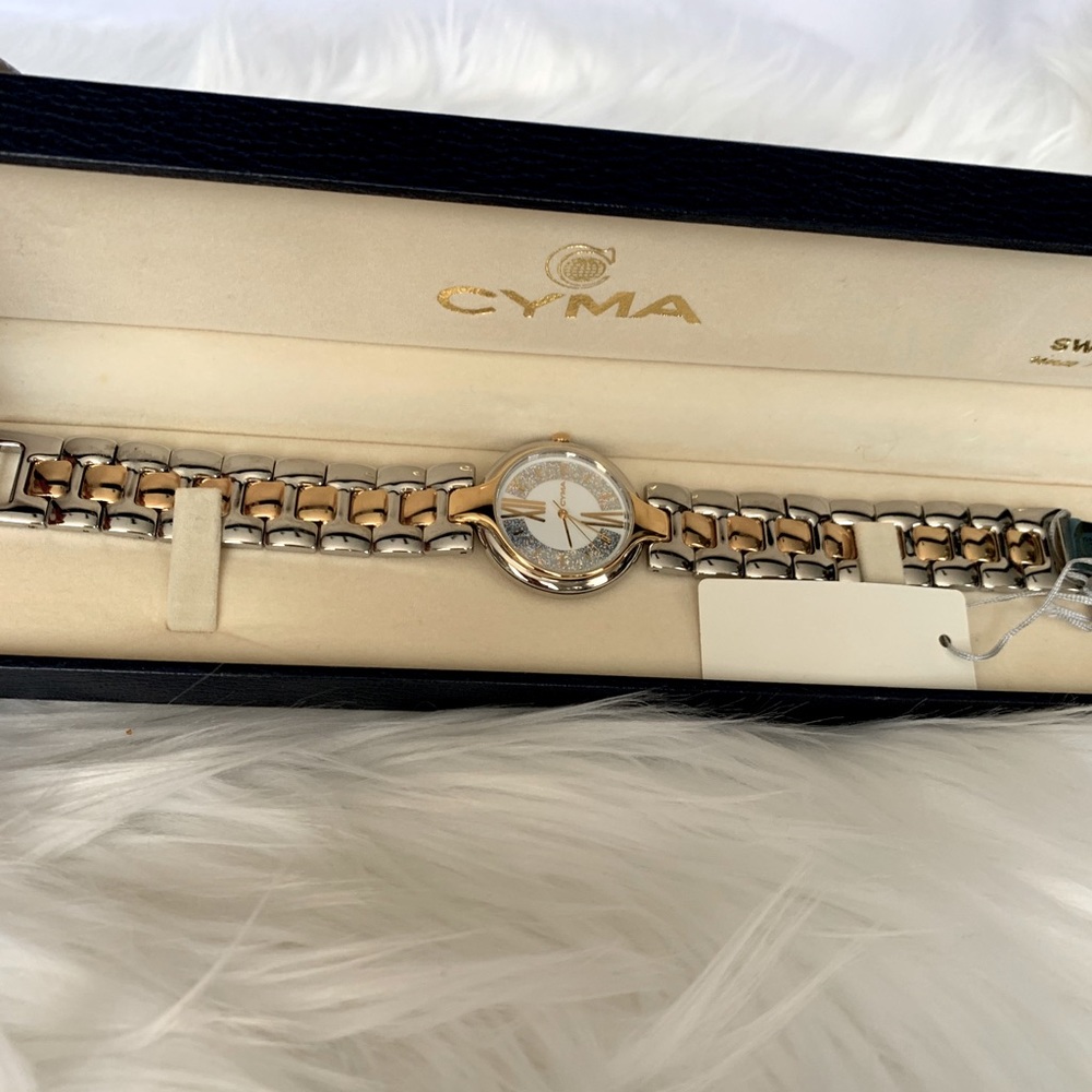 Cyma two toned watch